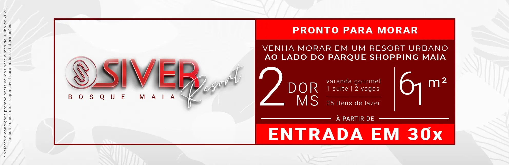 Siver Resort Bosque Maia | Condições promocionais para apartamento de 58m² | Entrega em Dezembro de 2024 | Financiamento Caixa